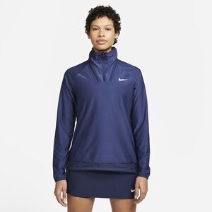 Nike Women’s Blue Dri-Fit Pullover ADV Tour Golf 1-4 Zip Jacket- Size Medium